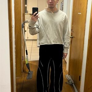 H&M Cream Men's Crewneck Sweater